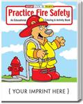 CS0190 Practice Fire Safety Coloring and Activity Book with Custom Imprint